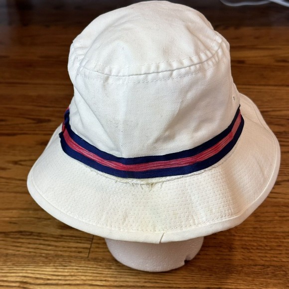 Vintage‎ Mullet Nay Resort Hat Woman’s One Size Made In USA Bucket Hat White - Picture 7 of 12